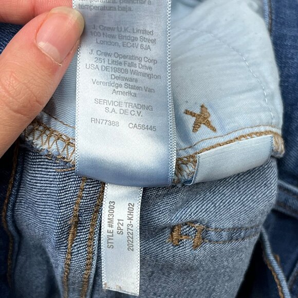 Madewell 9" Mid-Rise Skinny Patty Wash Blue Jeans Size 27 Stretch Denim M3003 - Picture 12 of 16